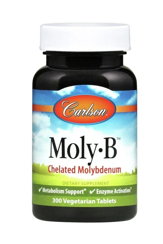 Carlson Laboratories Moly B (Molybdenum) 500mcg 300 Tablet