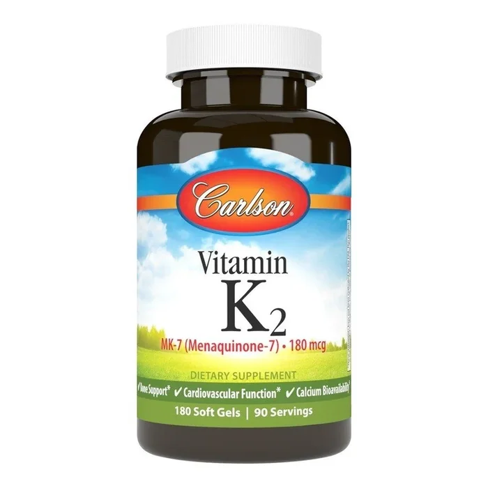 Carlson Laboratories Vitamin K2 as MK-7 180 mcg 90 Softgel