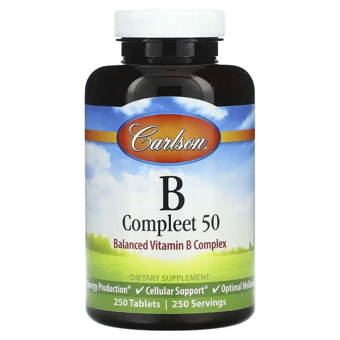 Carlson Labs, B-Compleet-50, 250 Tablets