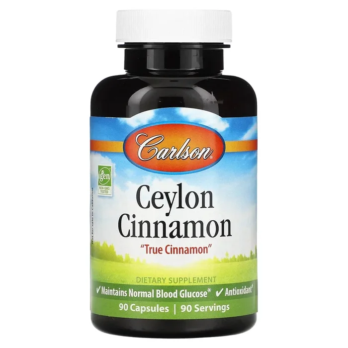 Carlson Labs, Ceylon Cinnamon 500 mg, 90 Capsules