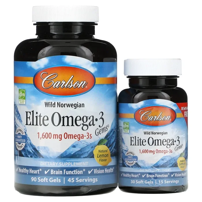 Carlson Labs, Elite Omega-3 Gems, 120 Softgels