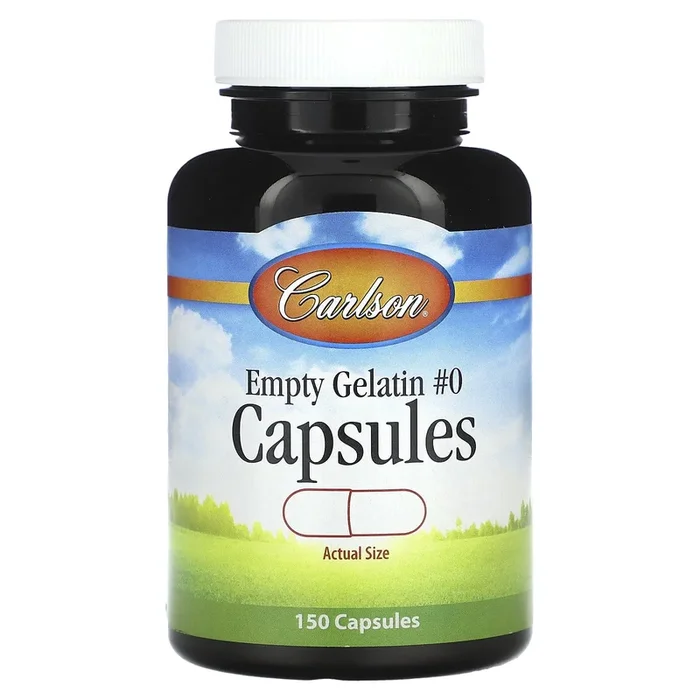Carlson Labs, Medium #0 Empty, 150 Capsules