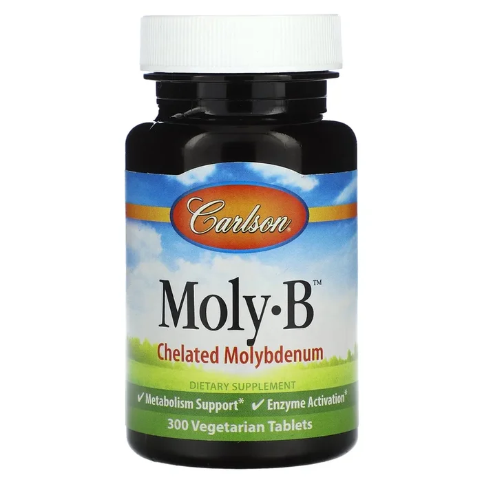 Carlson Labs, Moly-B 500mcg, 300 Tablets