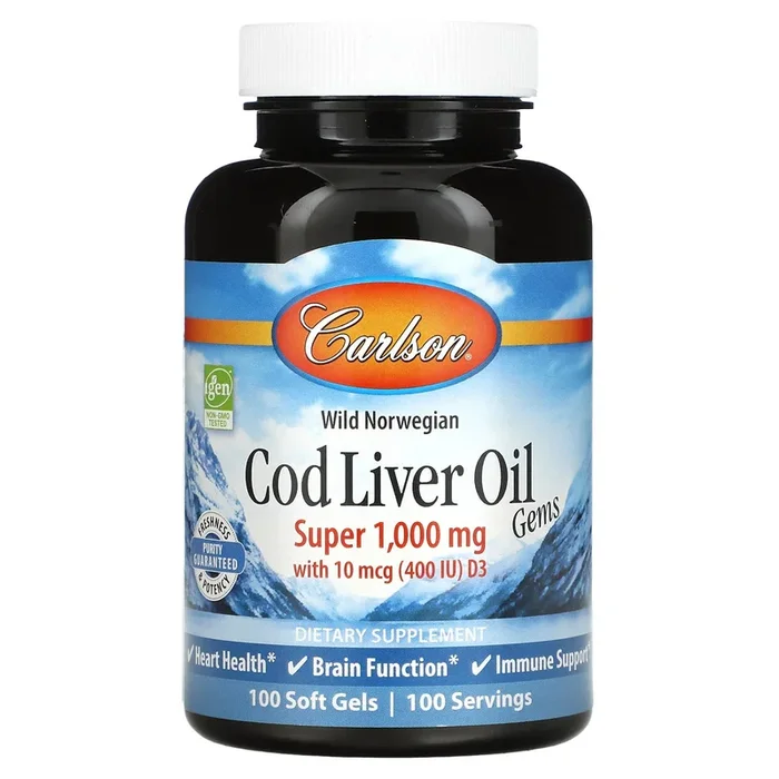 Carlson Labs, Super Cod Liver, 100 Softgels