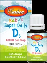 Carlson Super Daily D3 400iu Bottle-400 IU per drop