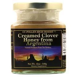 CC Pollen High Desert Creamed Clover Honey from Argentina 12 oz