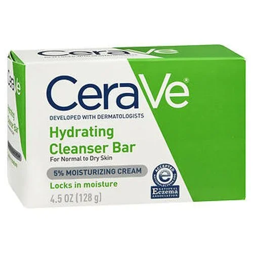 Cerave, Hydrating Cleanser Bar For Normal To Dry Skin, 4.5 Oz