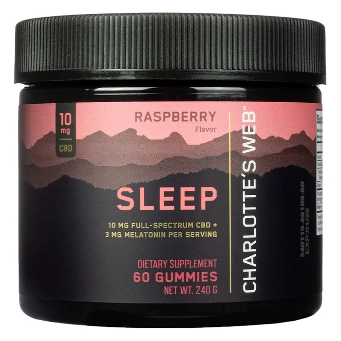 Charlotte’s Web Raspberry 10mg Sleep Gummies