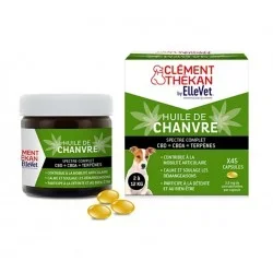 Clément Thékan Hemp Oil Dog 2-12 kg 45 Capsules