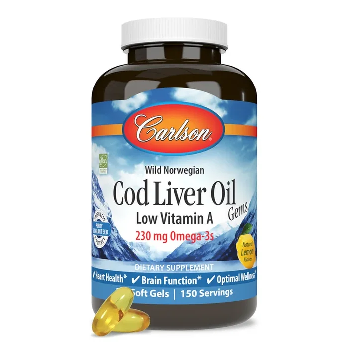 Cod Liver Oil Low Vitamin A Lemon