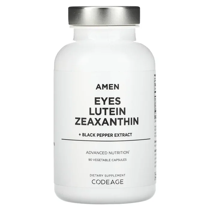 Codeage, Amen, Eyes, Lutein, Zeaxanthin, Black Pepper Extract, 90 Vegetable Capsules