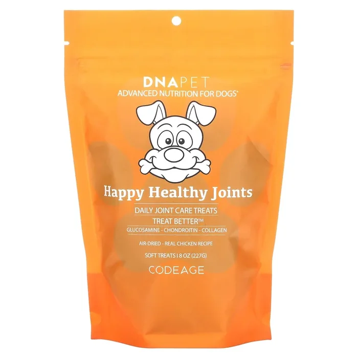 Codeage, DNA Pet, Happy Healthy Joints Soft Treats, Real Chicken Recipe, 8 oz (227 g)