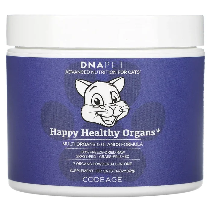 Codeage, DNA Pet, Happy Healthy Organs, Multi Organs Glands Formula, For Cats, 1.48 oz (42 g)