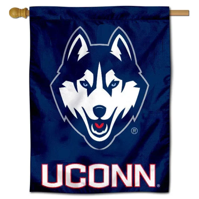Connecticut Huskies House Flag Banner