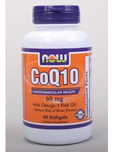 CoQ10 60mg w/Omega 3 Fish Oil 60 Softgels