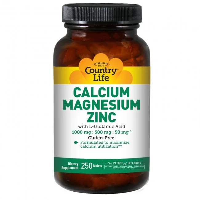 Country Life – Cal-Mag-Zinc (250 Tablets)