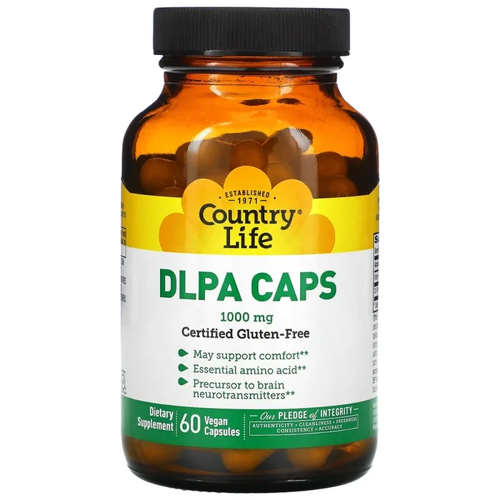 Country Life, Dl-Phenylalanine 1000 Mg Caps W/B-6, 60 Capsules