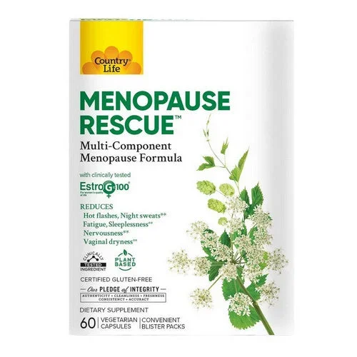 Country Life, Menopause Rescue, 60 Vegetarian Capsules, 60 Caps