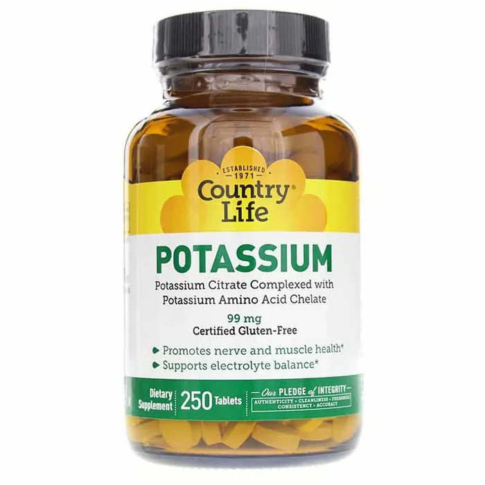 Country Life Potassium 99 Mg