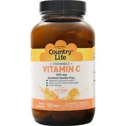 Country Life Vitamin C – Chewable Orange Juice 90 wafrs