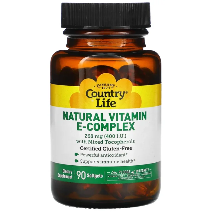 Country Life, Vitamin E Complex, 90 Softgels