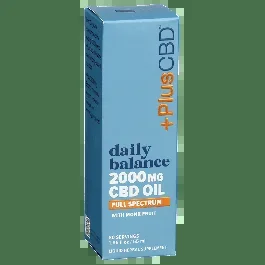 Cv Sciences Plus CBD Daily Balance CBD Oil Full Spectrum with Monk Fruit–80 Servings-1.86 oz
