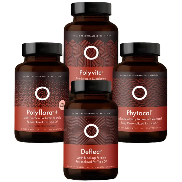 D’Adamo Polyvite Type O 120 Capsules – 2 Pack