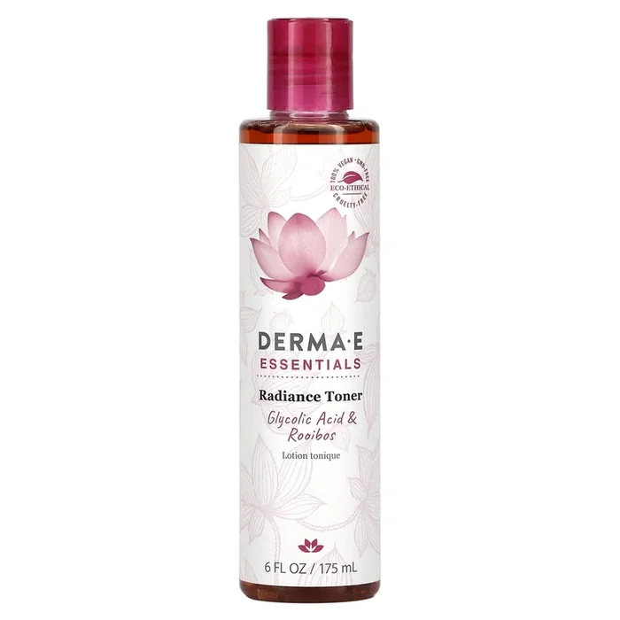 DERMA E., Essentials, Radiance Toner, Glycolic Acid & Rooibos, 6 fl oz (175 ml)