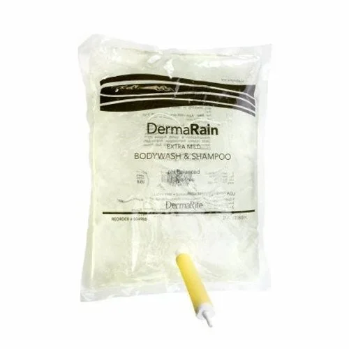 DermaRite, Shampoo and Body Wash DermaRain 800 mL Dispenser Refill Bottle Scented, Count of 12