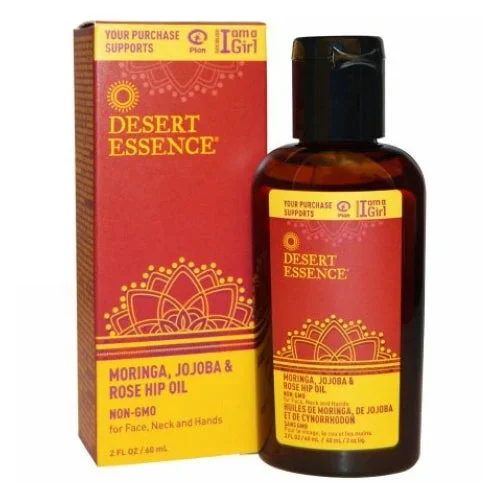 Desert Essence, Moringa – Jojoba & Rose Hip Oil, 2 Oz