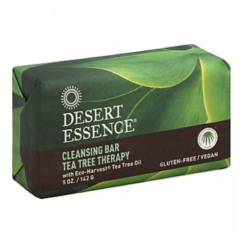 Desert Essence, Tea Tree Therapy Cleansing Bar Soap, 5 oz