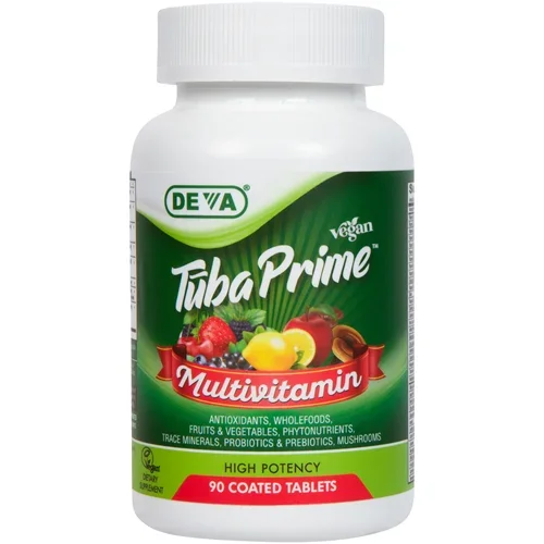 Deva Vegan Tūba Prime Multi 90tab Deva Nutrition LLC D0645