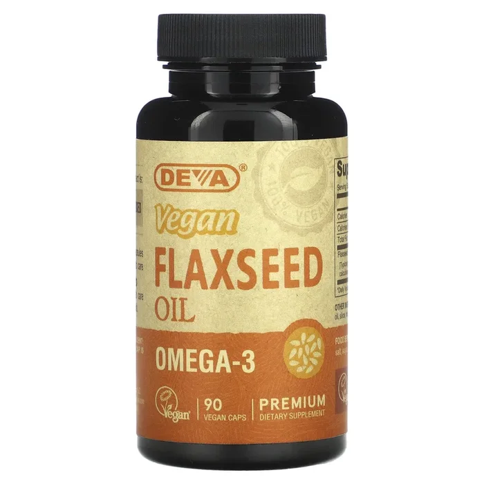 Deva Vegan, Vegan Flax Seed Oil 500 mg, 90 Capsules