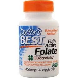Doctor’s Best Fully Active Folate with Quatrelolic (400mcg) 90 vcaps