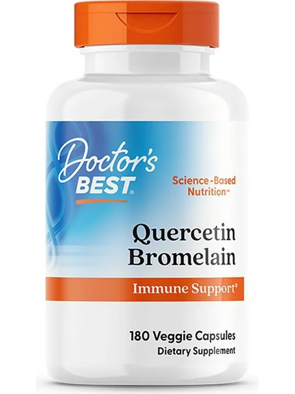 Doctor’s Best, Quercetin Bromelain, 180 Veggie Capsules