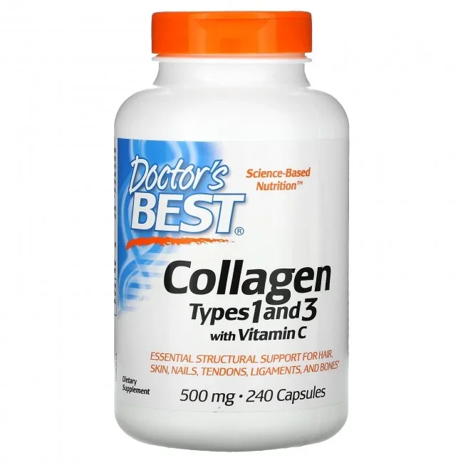 Doctor’s Best Collagen Types 1 and 3 with Vitamin C 500mg 240 Capsules