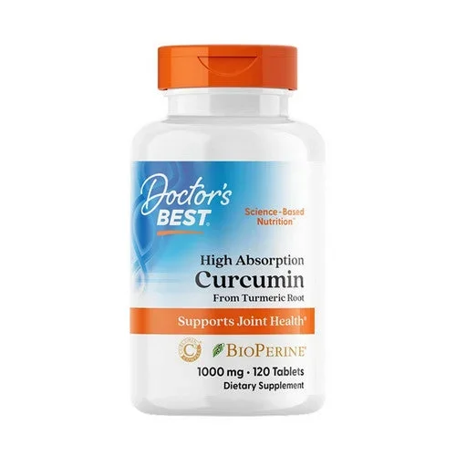 Doctors Best, High Absorption Curcumin, 1000 Mg, 120 Tablets