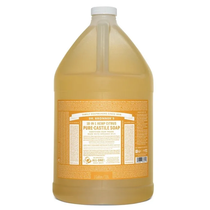 Dr. Bronner’s Pure Castile Liquid Soap Citrus 128 oz Liquid