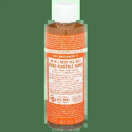 Dr. Bronners Tea Tree Pure Castile Liquid Soap Bottle-8 Oz