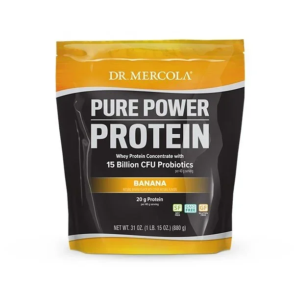 Dr. Mercola Pure Power Protein Banana 1.9 lb Powder