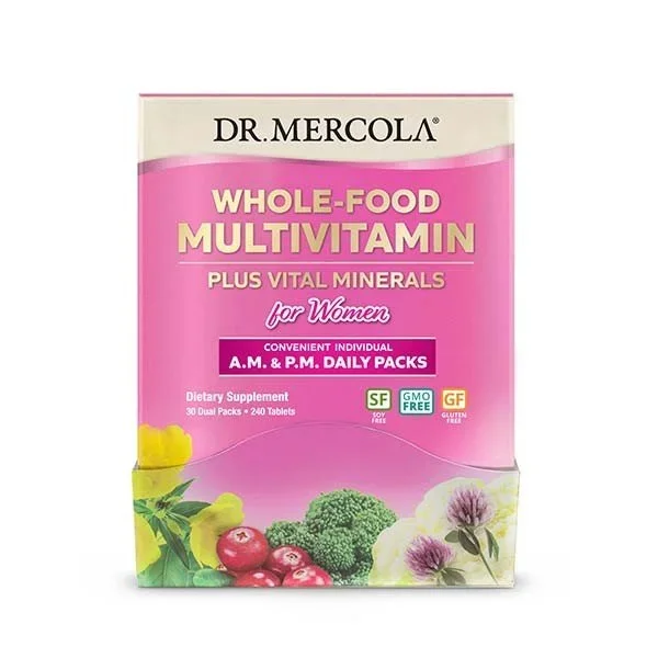 Dr. Mercola Whole Food Multivitamin for Women Daily Packs 240 Tablet