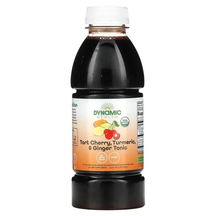 Dynamic Health, Tart Cherry Turmeric & Ginger Tonic, 16 Oz Liquid