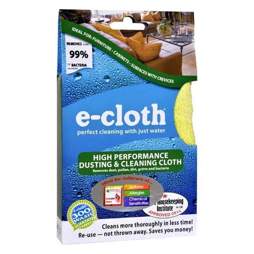 E-Cloth, High Performance Dusting and Cleaning Cloth, Count