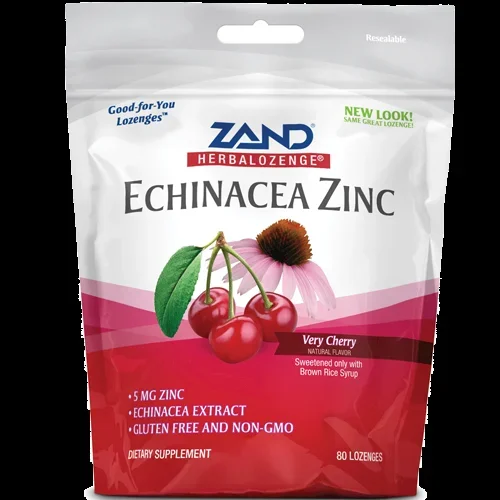 Echinacea Zinc Herbalozenge Cherry 80 lo Zand Herbal Z97463