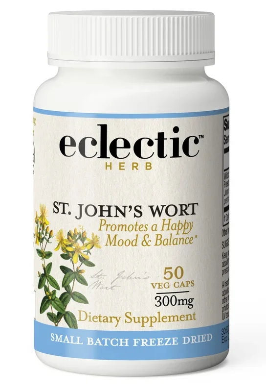 Eclectic Herb St. John’s Wort 300mg Freeze-Dried 50 VegCap