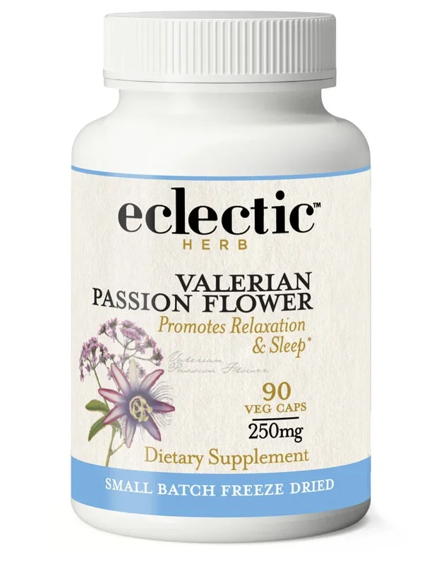Eclectic Herb Valerian – Passion Flower Freeze-Dried 90 VegCap
