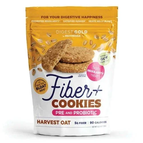 Enzymedica Fiber+ Cookies – Harvest Oat 6.21 oz Cookies