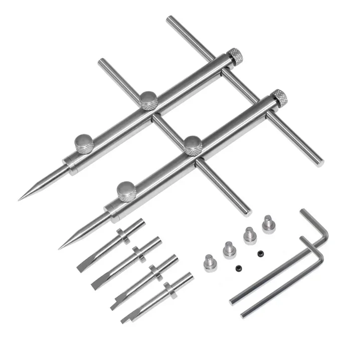 eTone Ultra Fine Photo Accessories Spanner Wrench Tool For SLR DSLR Large Format Camera Lens Repair Opening Retaining Ring Remover, Anti-Magnetic 3 Tips, 6 Screws and 2 Hexagon.