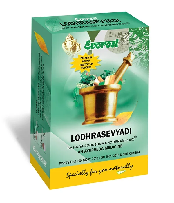 Everest Ayurveda Lodhrasevyadi Kashaya Sookshma Churna – 100 GM