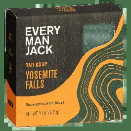 Every Man Jack Yosemite Falls Bar Soap Zero Grit Bar-5 oz